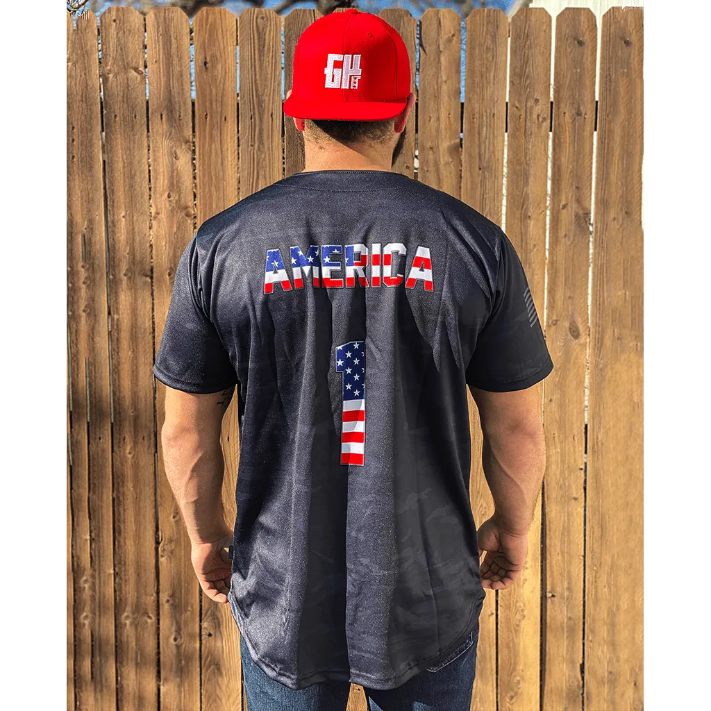 Patriotic America Baseball Jersey