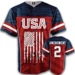 Patriotic America Baseball Jersey