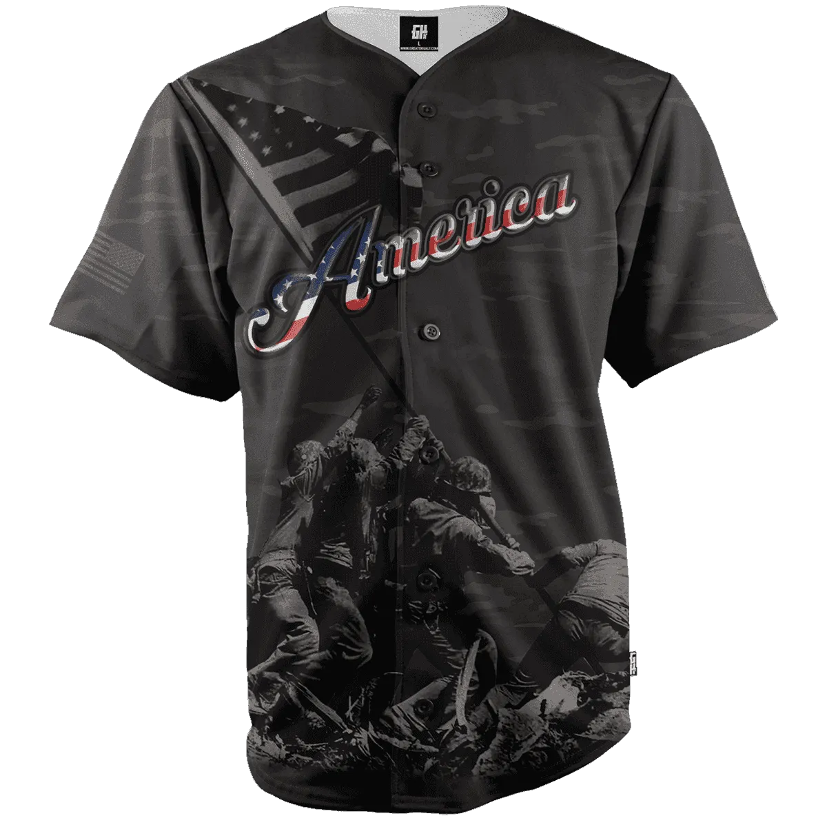 Patriotic America Baseball Jersey