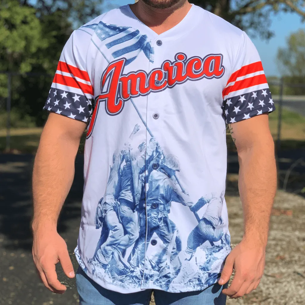Patriotic America Baseball Jersey