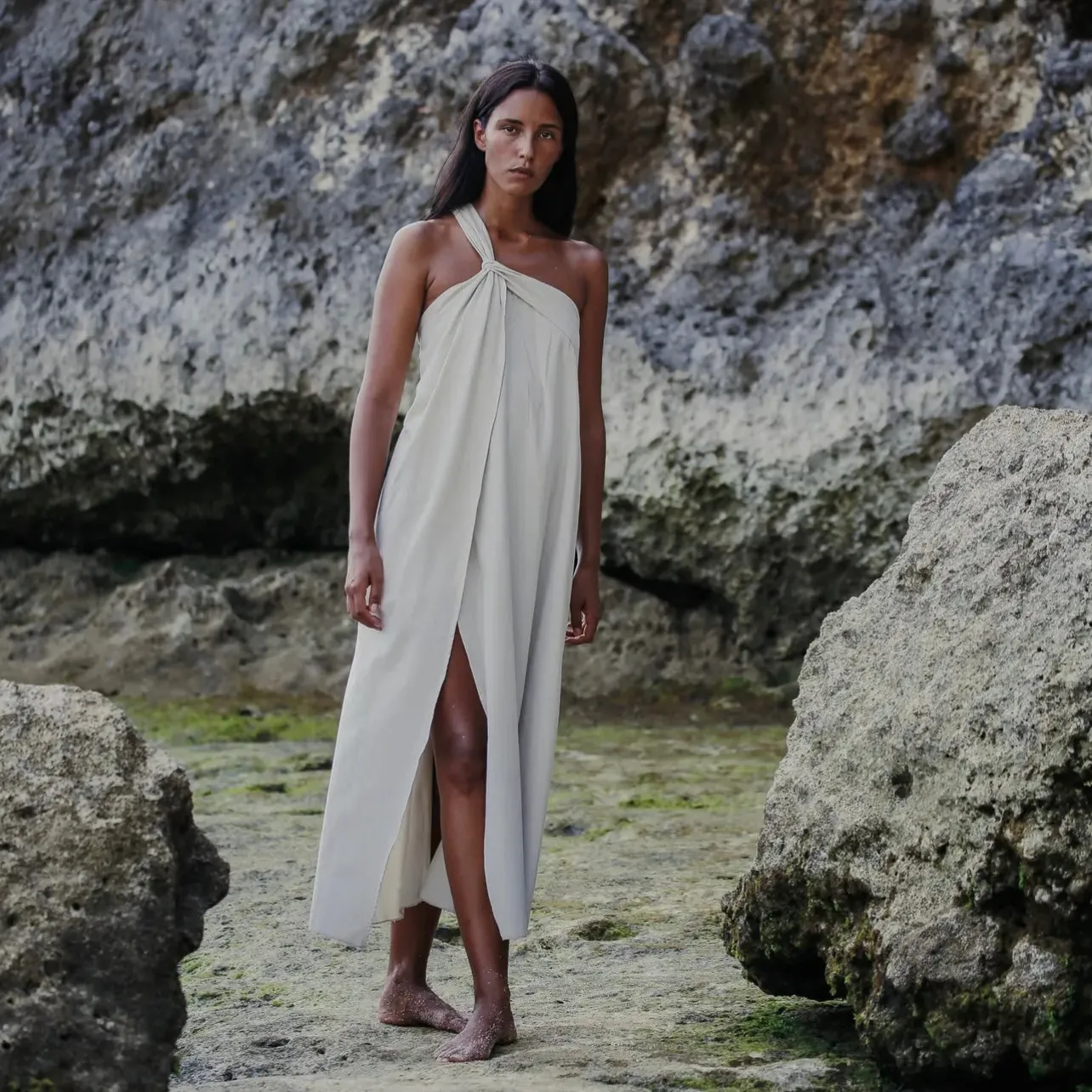 Pia Maxi Dress Natural M/L