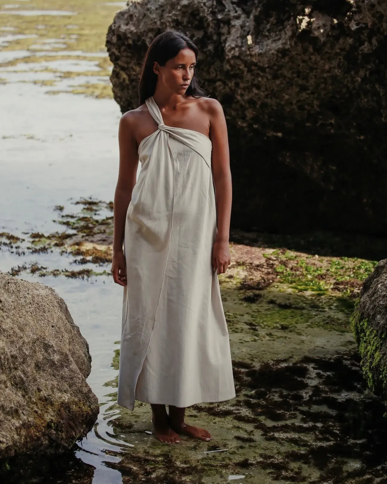 Pia Maxi Dress Natural M/L