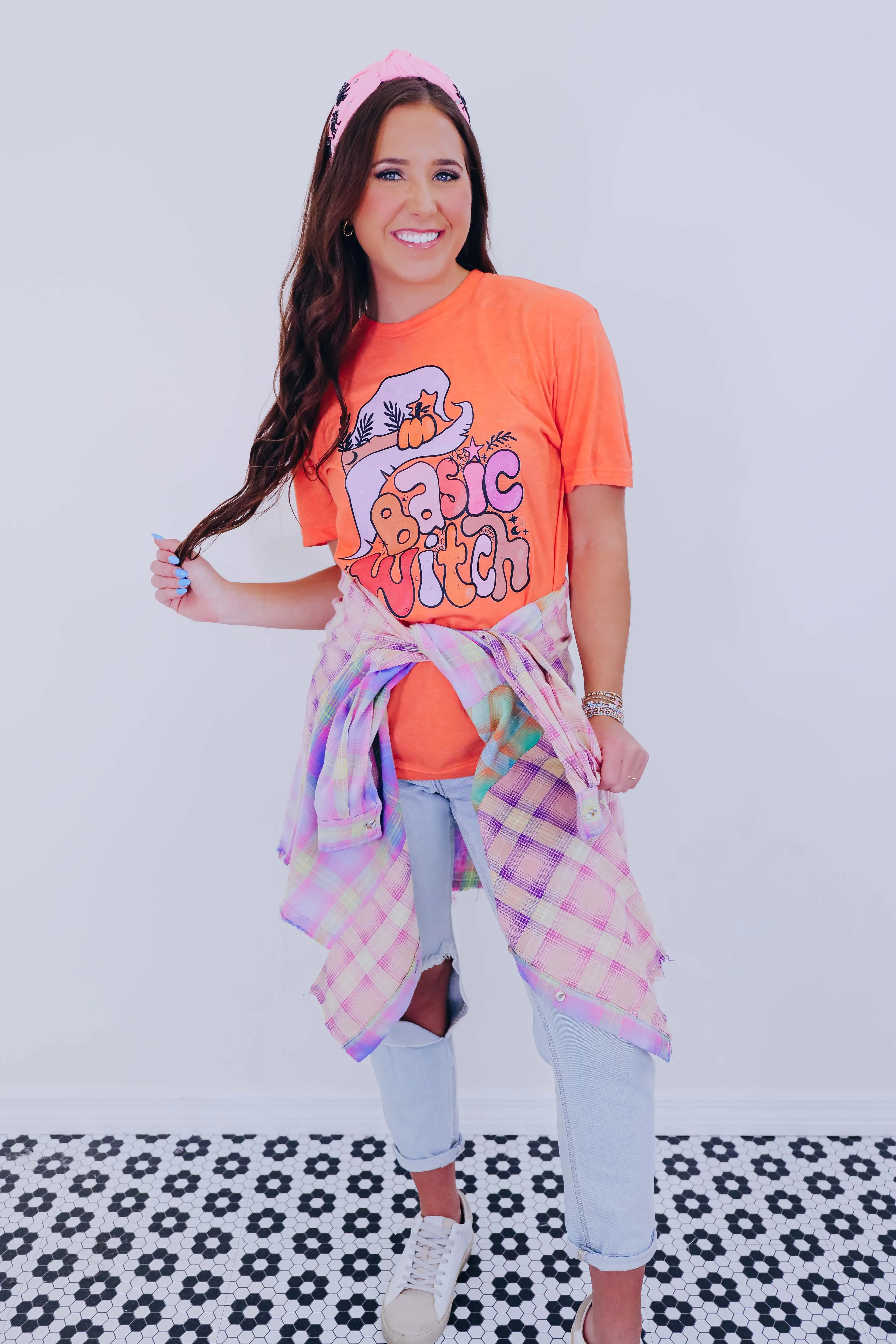 Pippa Pastel Plaid Step Hem Shirt