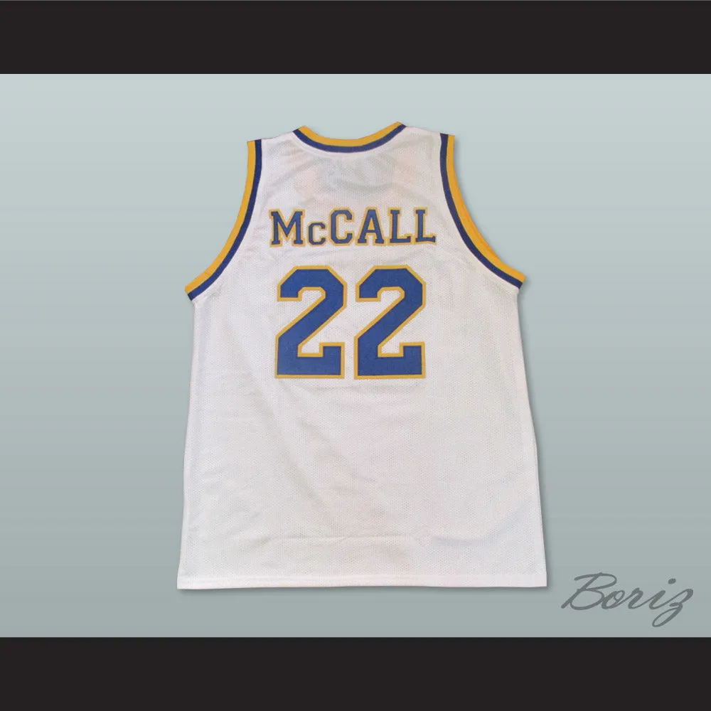 Quincy McCall 22 Crenshaw High School White Basketball Jersey Love and Basketball
