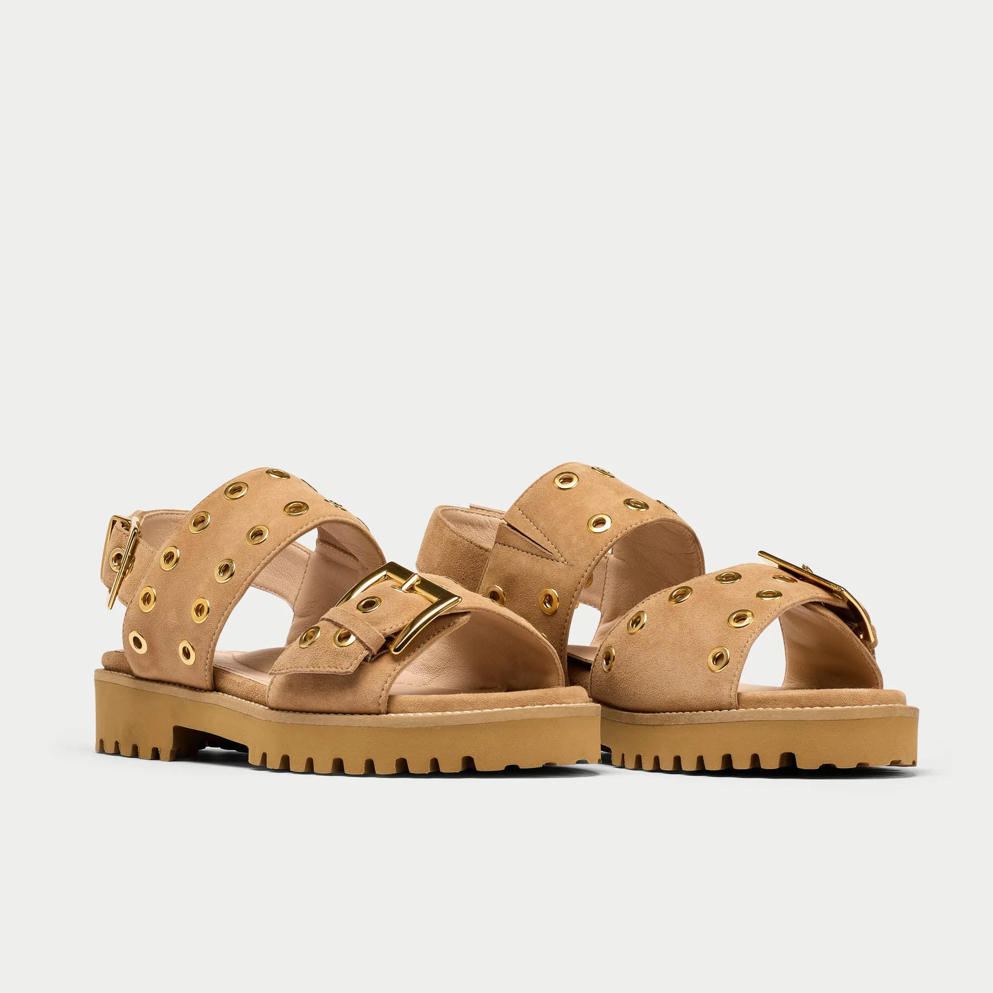 Ramona - Beige suede