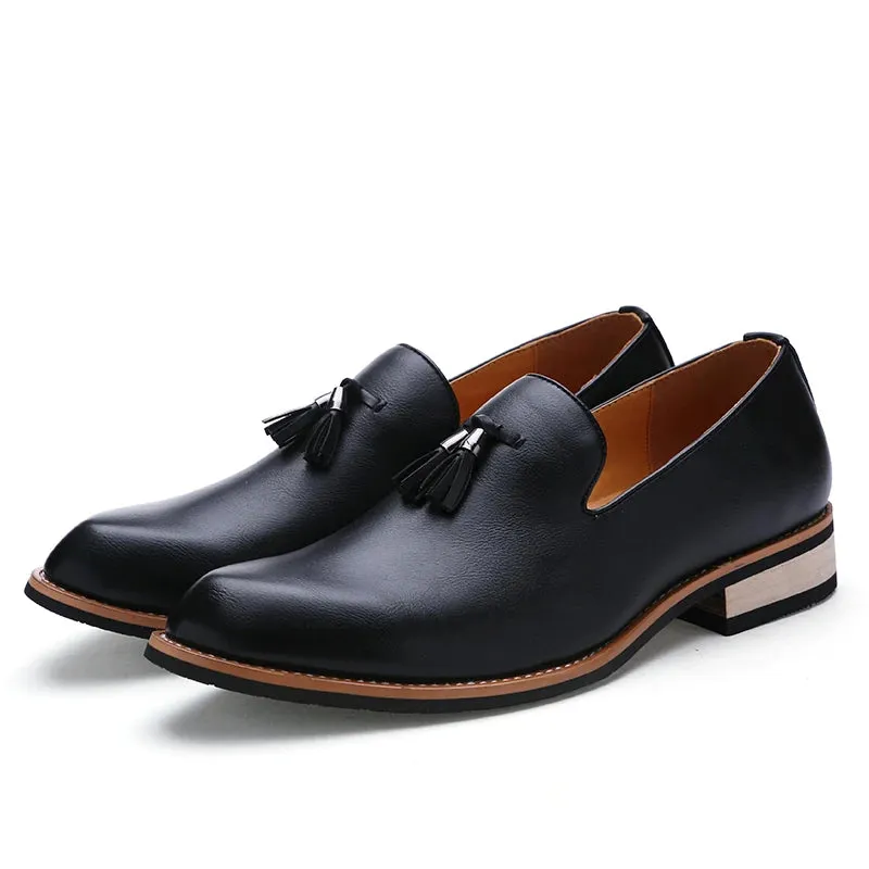 RoyalFoot Herren Britischer Stil Lederschuhe