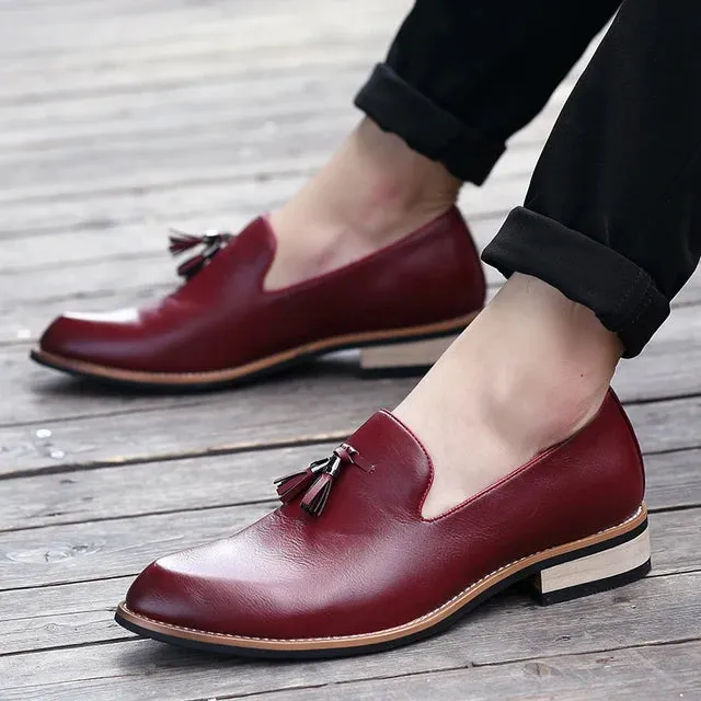 RoyalFoot Herren Britischer Stil Lederschuhe