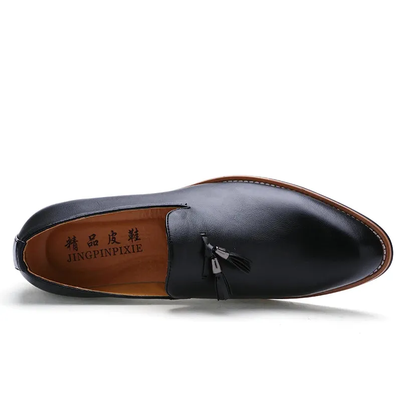 RoyalFoot Herren Britischer Stil Lederschuhe
