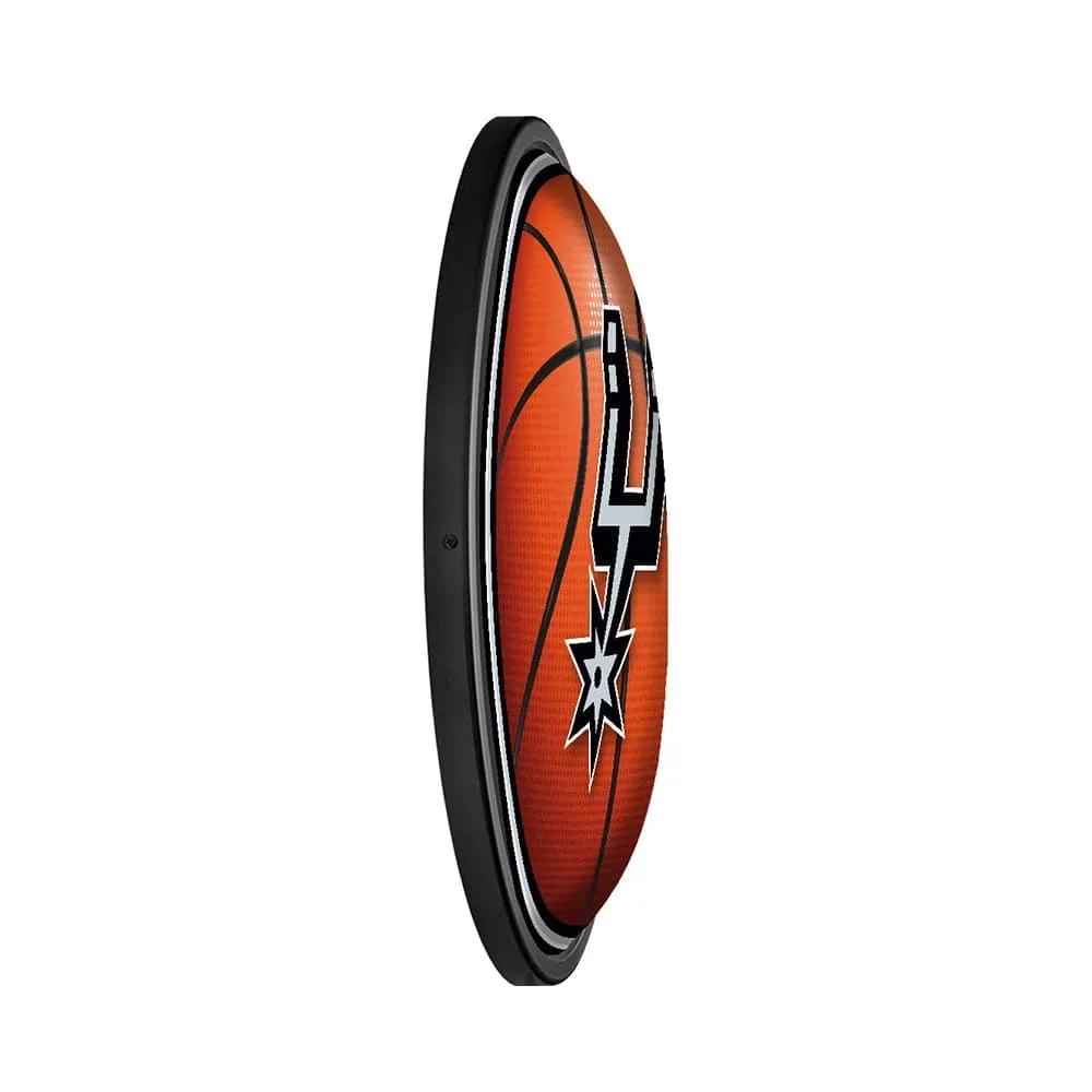 San Antonio Spurs: Basketball - Round Slimline Lighted Wall Sign