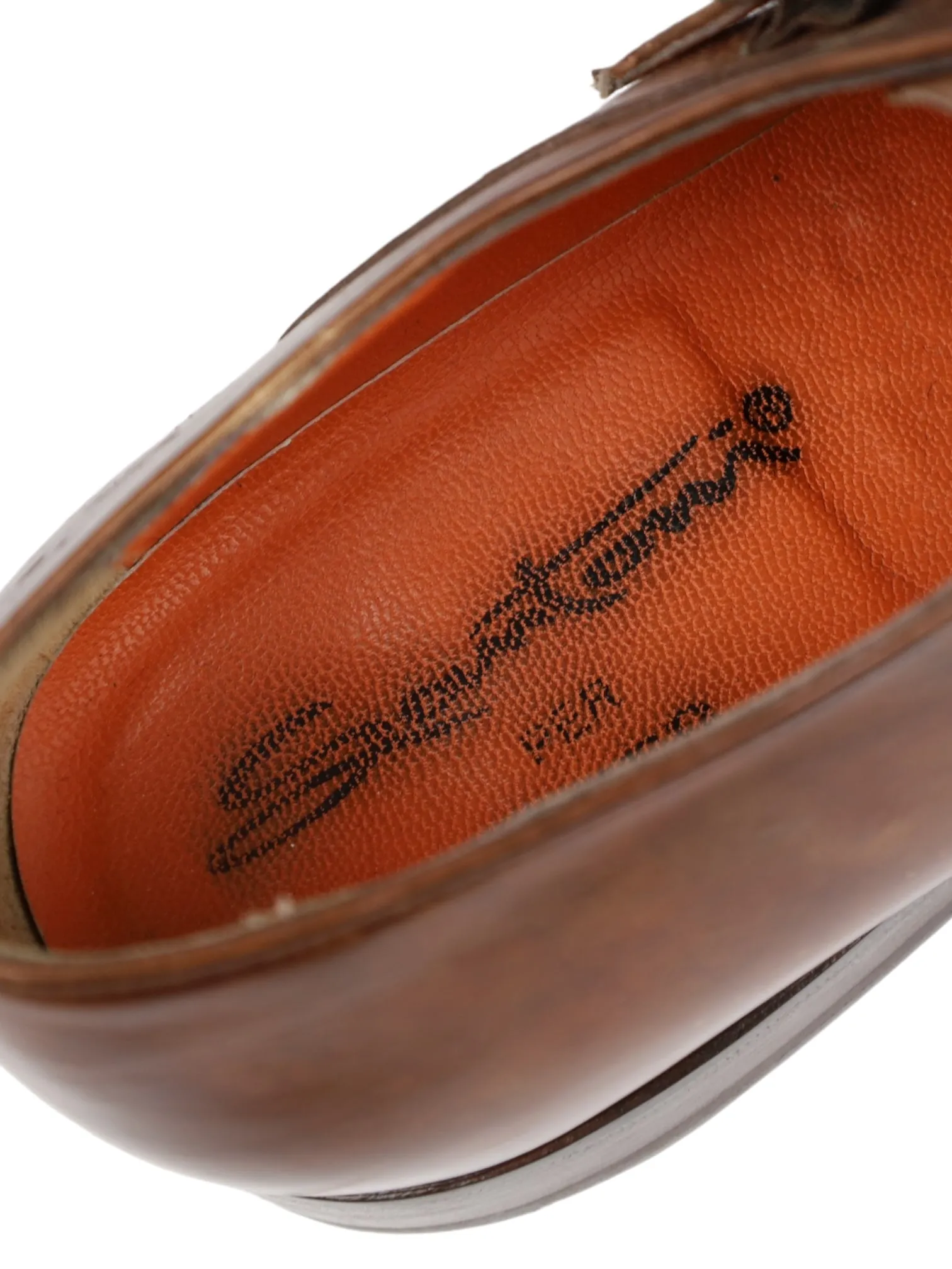 Santoni Brown Double Monk   Belt
