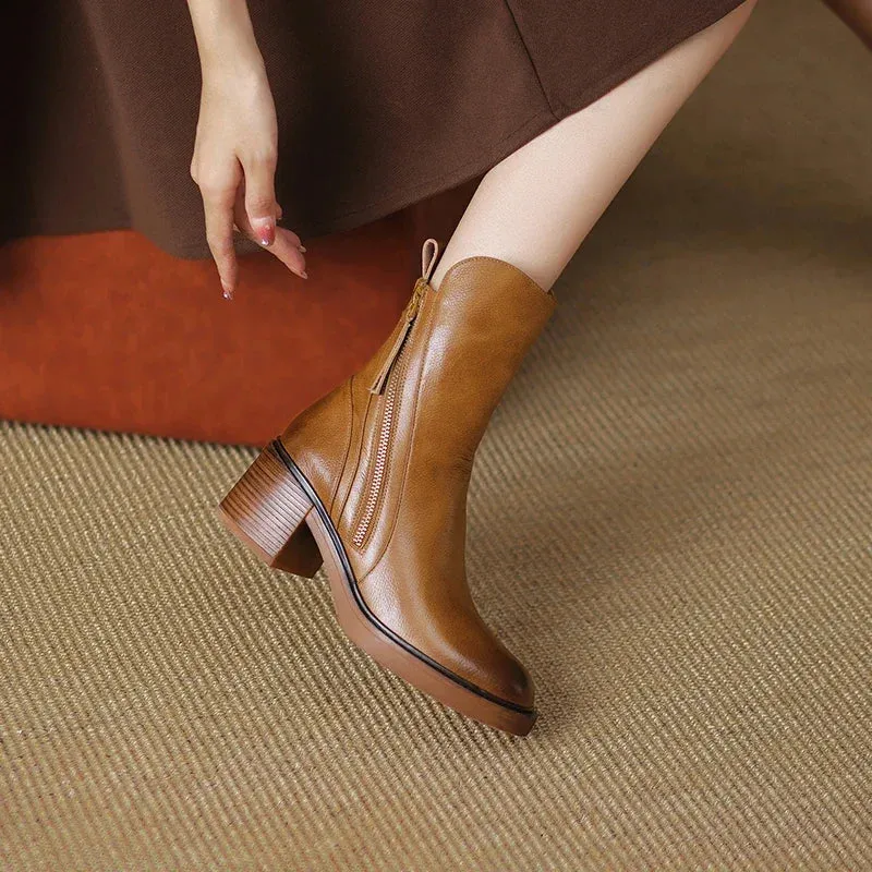 Sara - Stylish Leather Boots