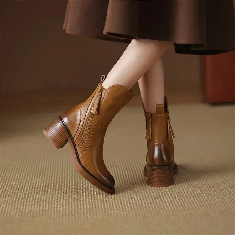 Sara - Stylish Leather Boots