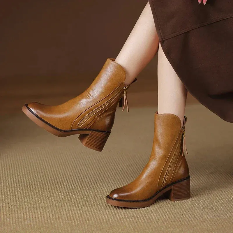 Sara - Stylish Leather Boots