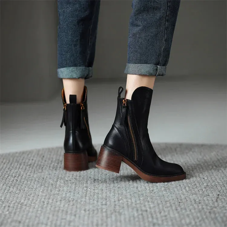 Sara - Stylish Leather Boots