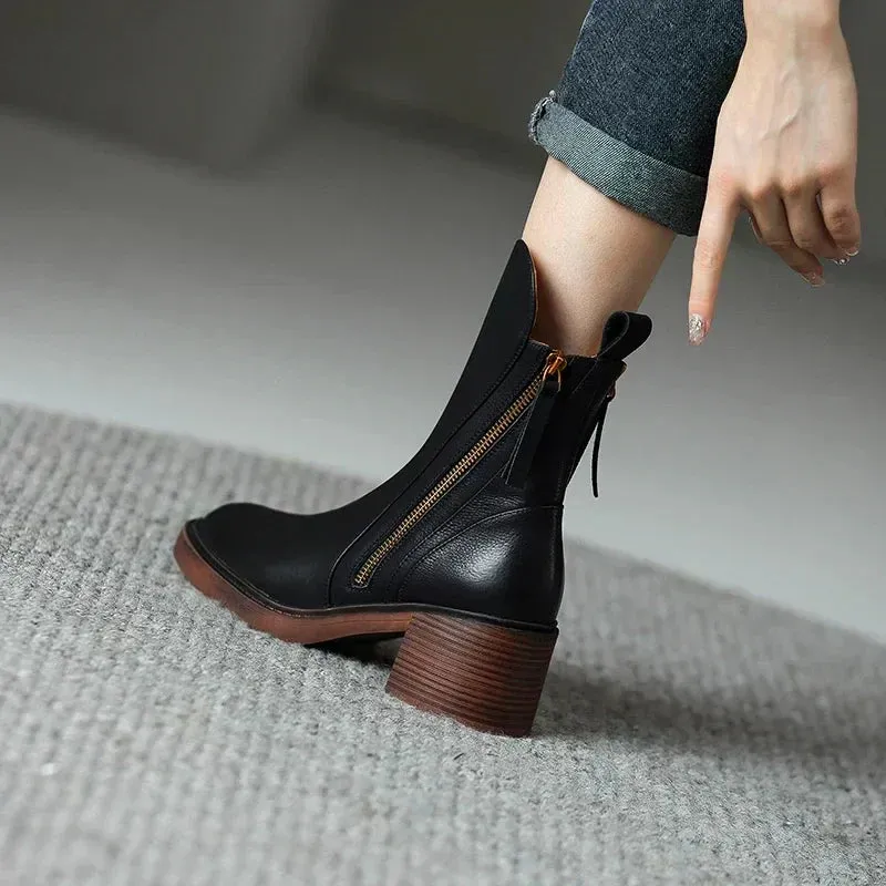 Sara - Stylish Leather Boots