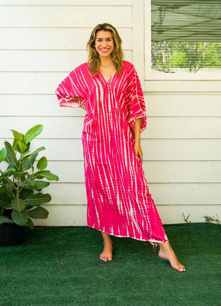 Scarlet Breeze Tie-Dye Kaftan
