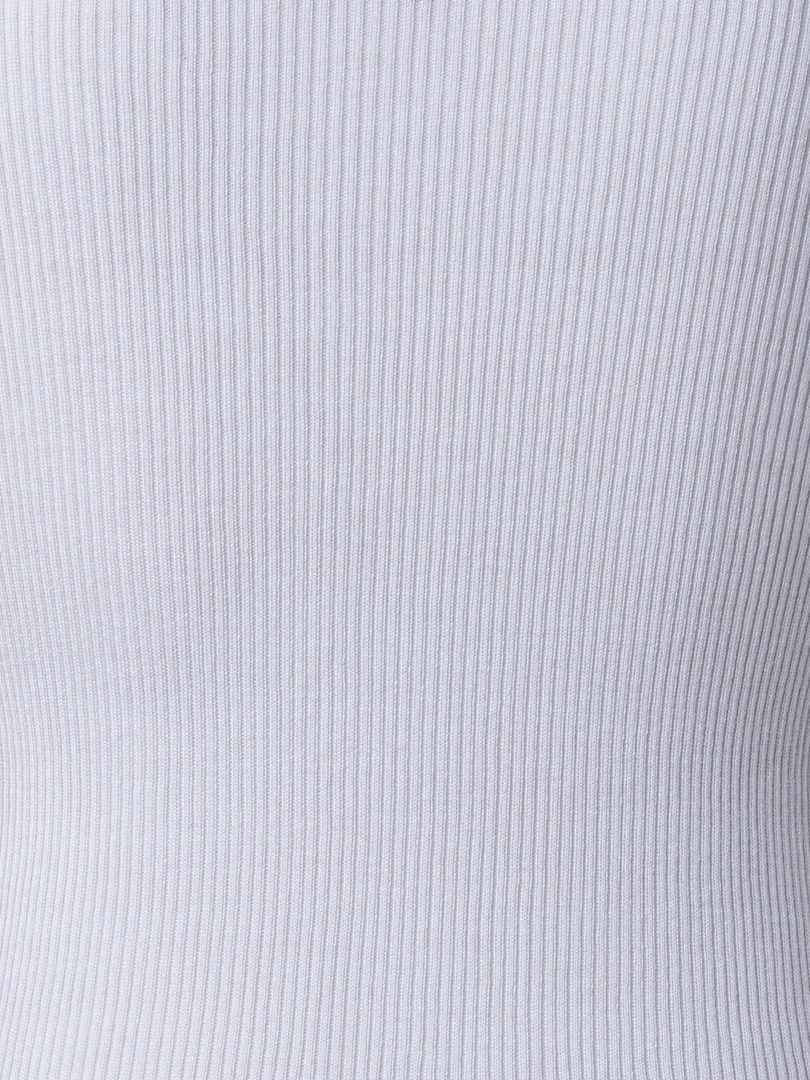 Silk Cotton Seamless Rib Knit Pullover