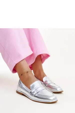 Silver classic moccasins