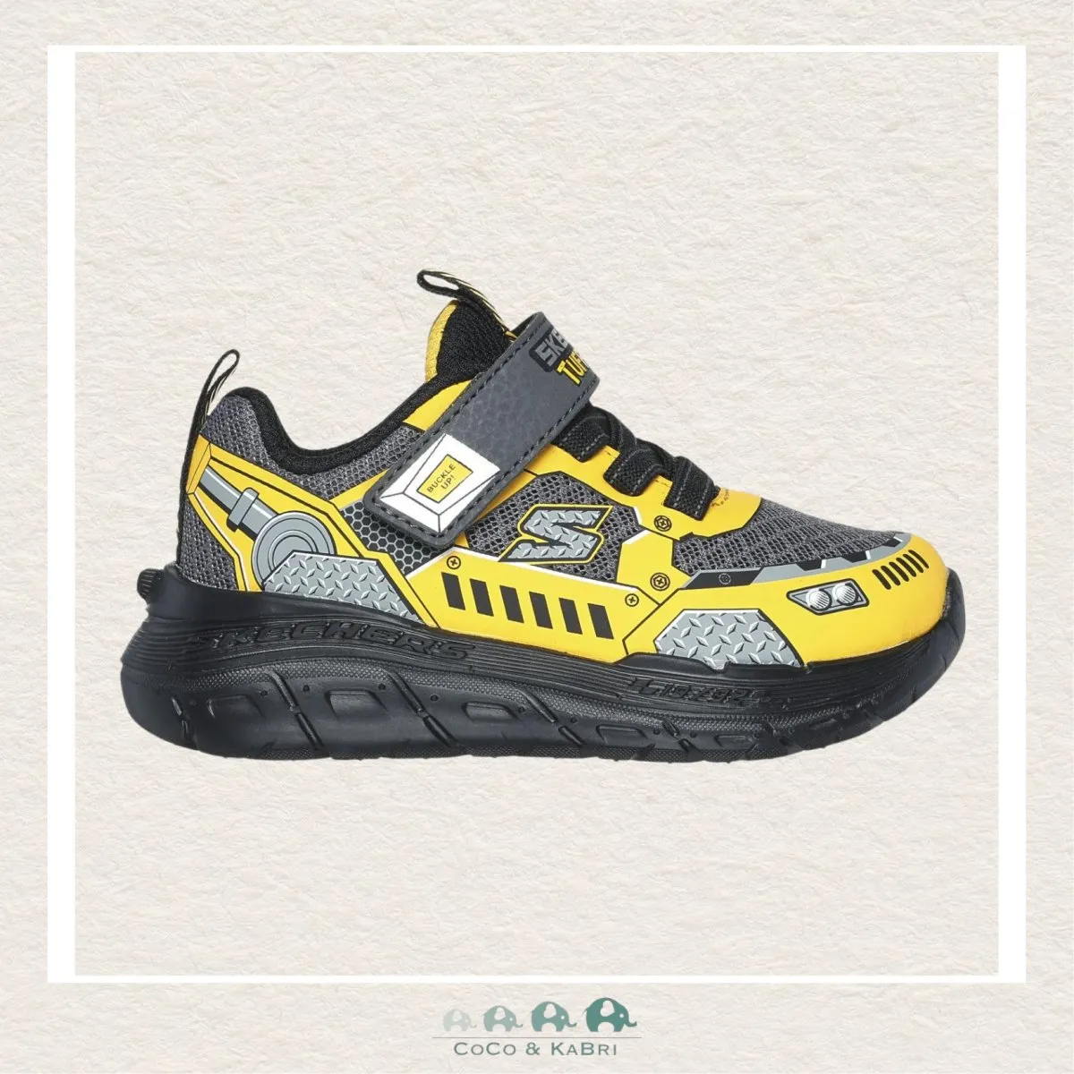 Skechers Little Boy Sketch Tracks Yellow Shoes (U3-130)
