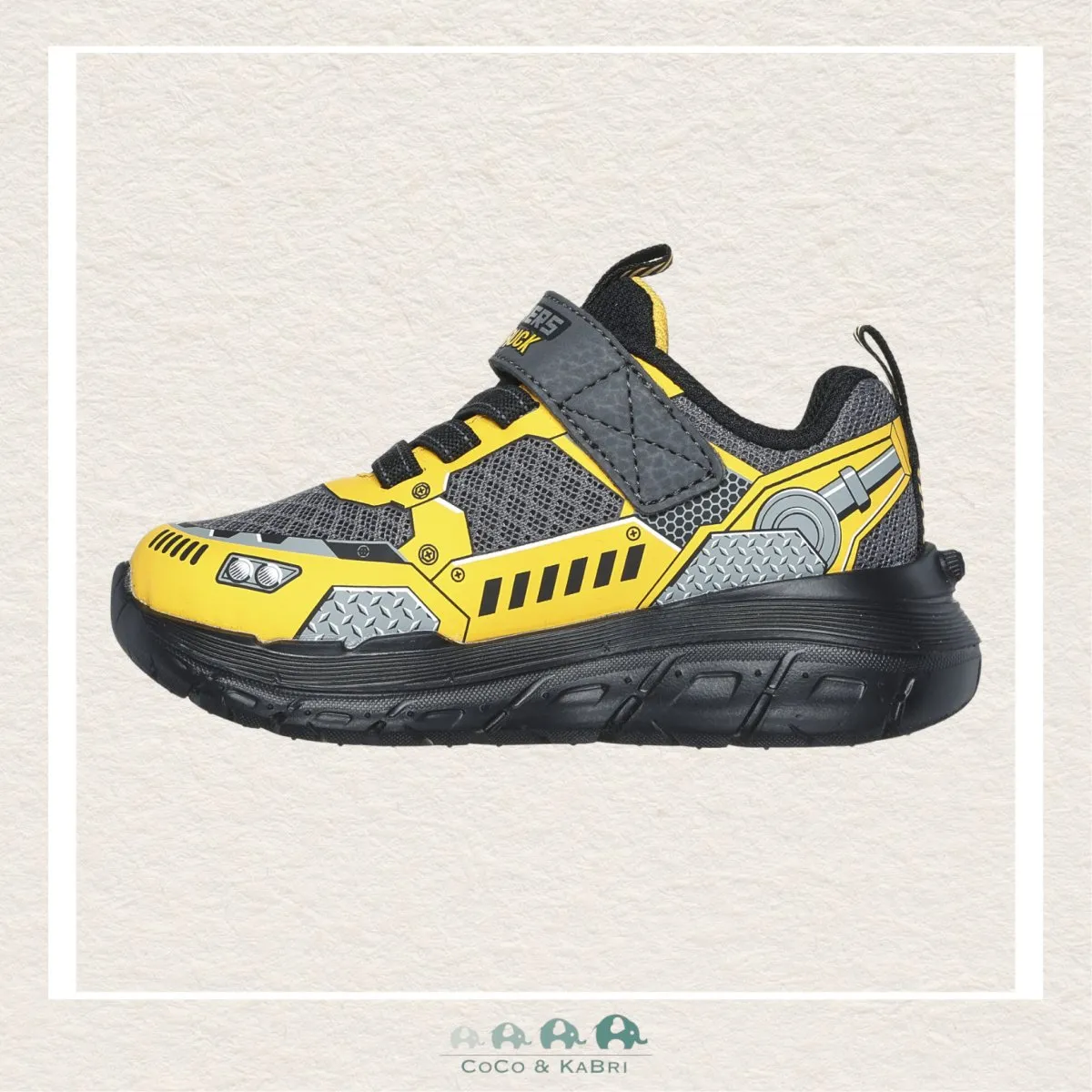 Skechers Little Boy Sketch Tracks Yellow Shoes (U3-130)