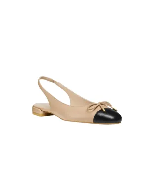 SLEEK BOW SLINGBACK FLAT