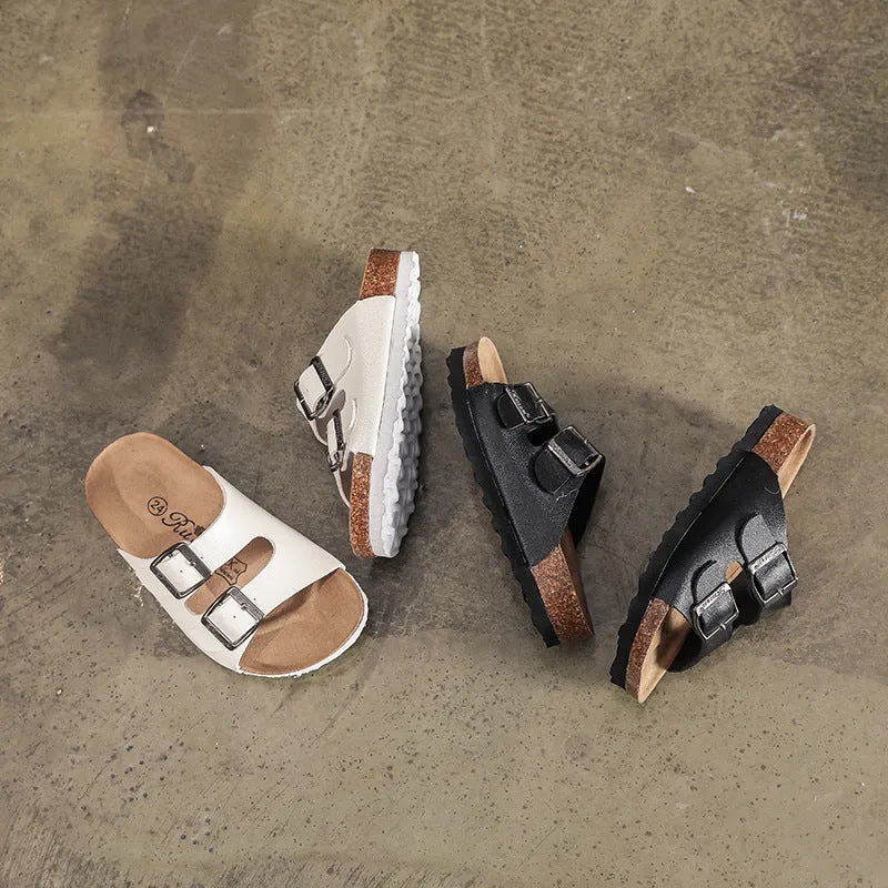 Summer Fashionable Children's Cork Sandals - Strappy, Lightweight, and Comfortable