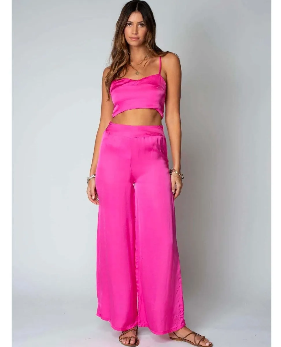Sunset Wide Leg Pant Rose Pink