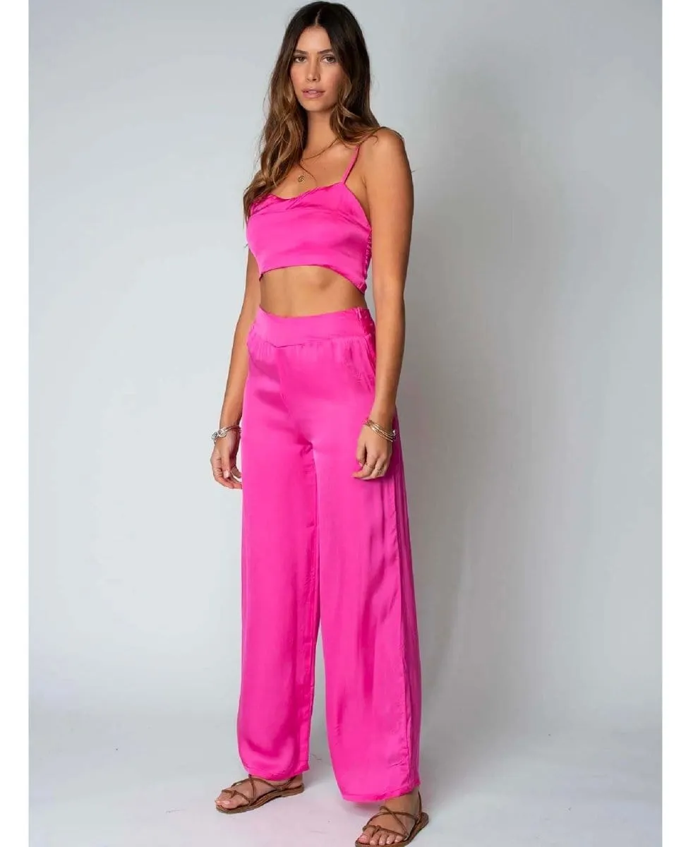 Sunset Wide Leg Pant Rose Pink