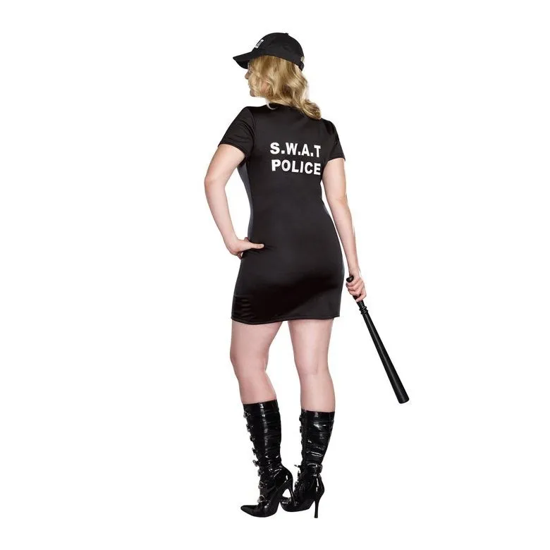 Swat Police Womens Plus Costume