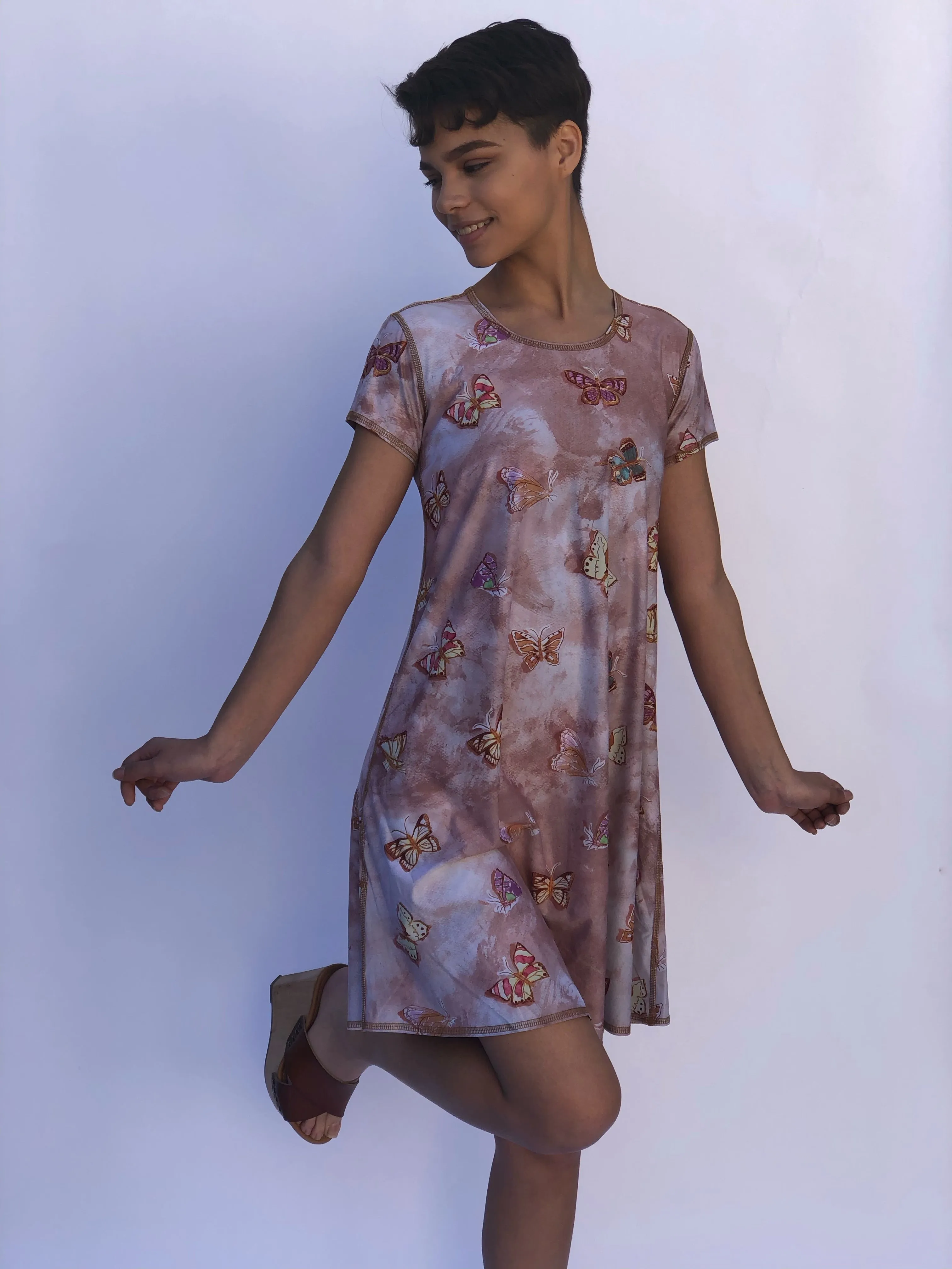 SWING DRESS BUNNY/BUTTERFLY