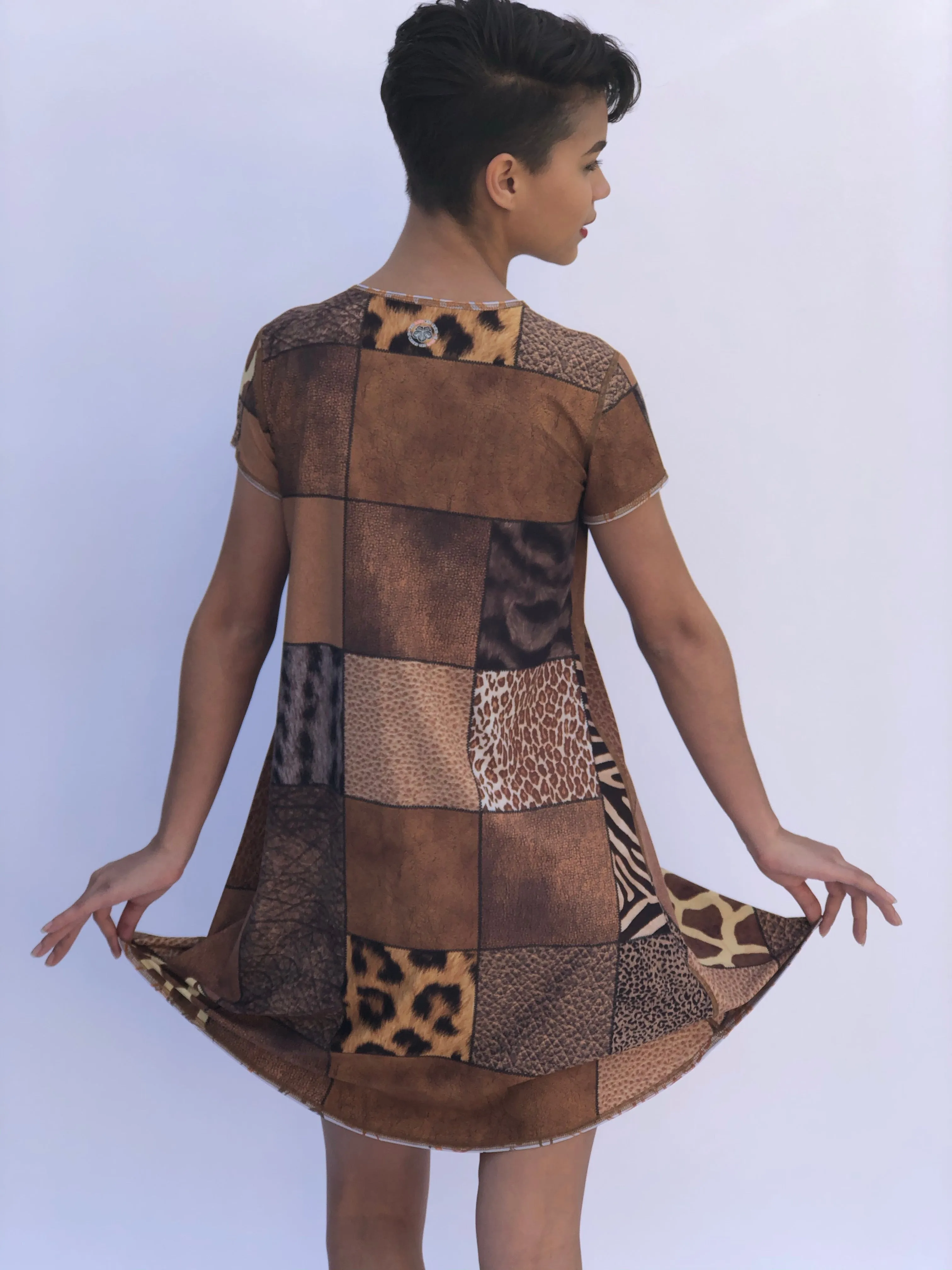 SWING DRESS TOKYO/ANIMAL PRINT