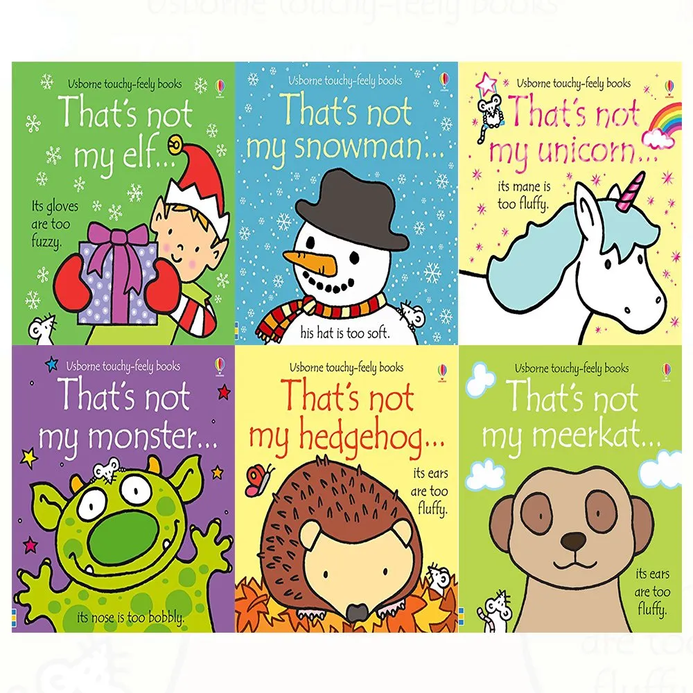 Thats Not My Touchy Feely Series 9 And 10 : 6 Books Collection Set (Meerkat,Hedgehog,Monster,Elf,Snowman,Unicorn)