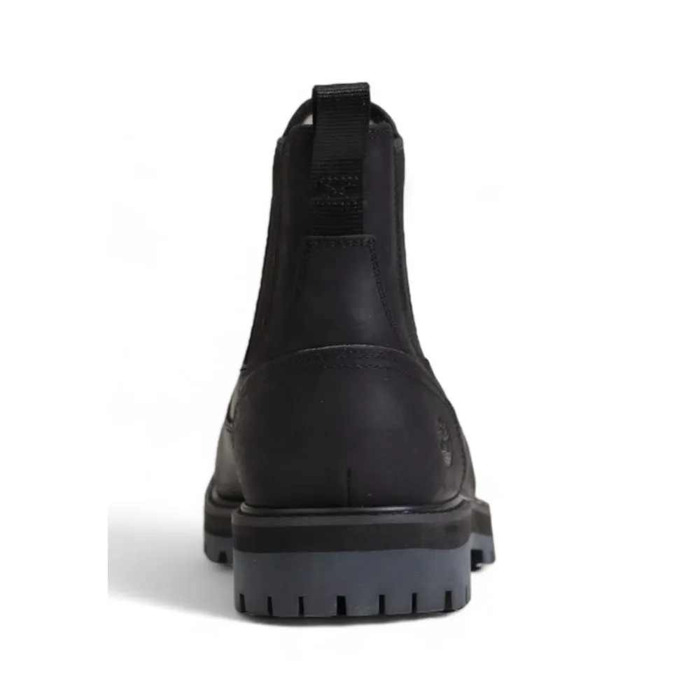 Timberland Black Nubuc Leather Boot