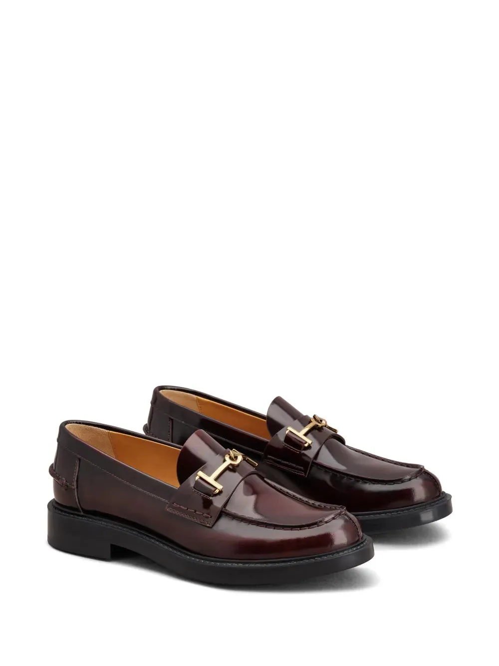 Tod's logo-plaque leather loafers