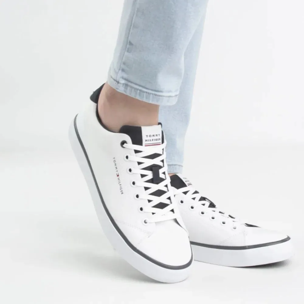 Tommy Hilfiger Th Hi Vulc Core Low Mesh Sneaker FM0FM04685-WHT
