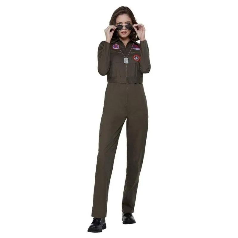 Top Gun Ladies Costume, Khaki
