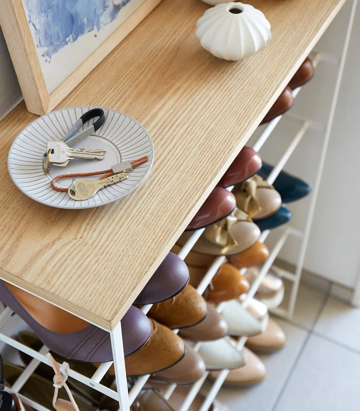 Tower Shoe Rack - Steel: Black