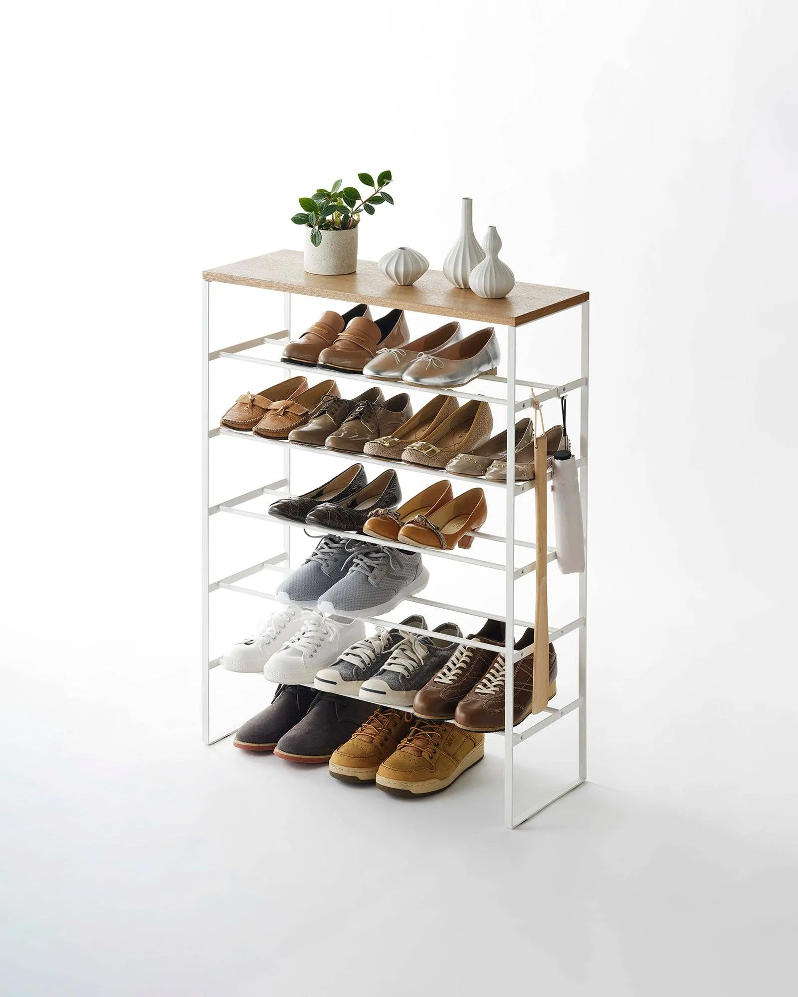 Tower Shoe Rack - Steel: Black