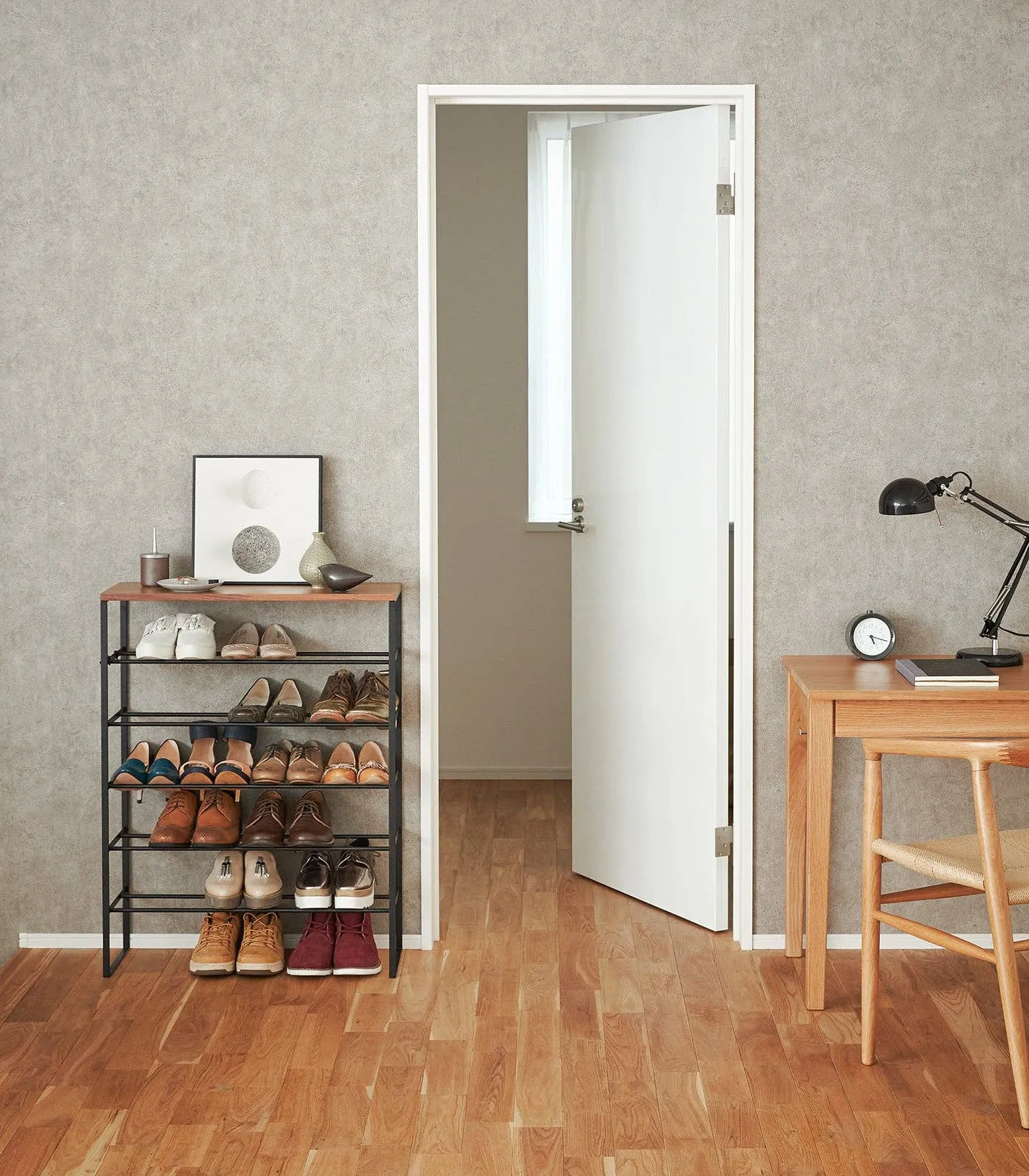 Tower Shoe Rack - Steel: Black