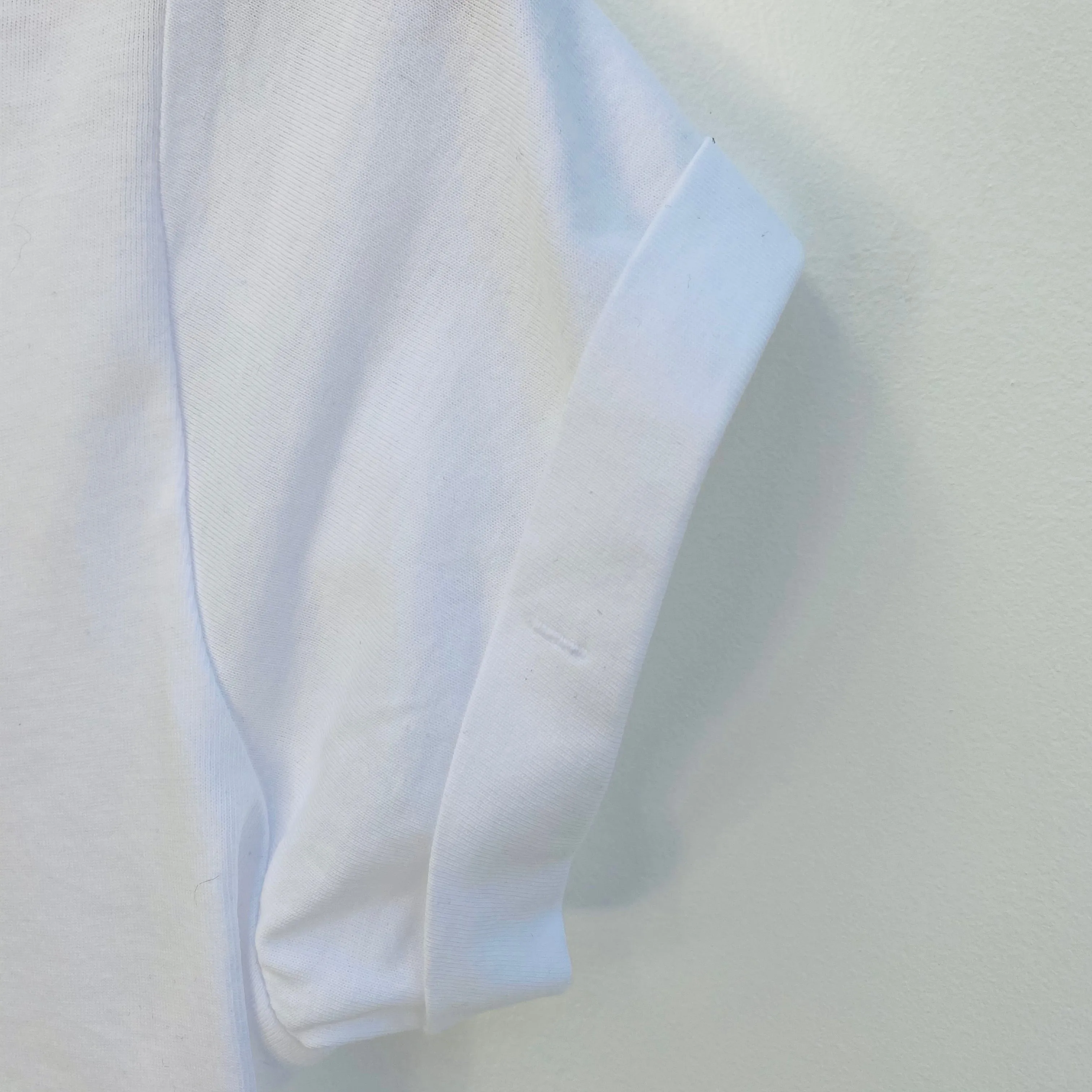 Triple Heart Embroidered White Tee - Ladies Fit
