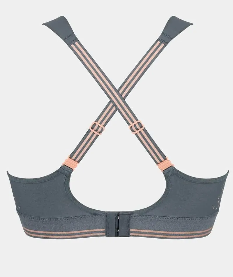 Triumph Triaction Extreme Lite Wire-free Sports Bra - Grey