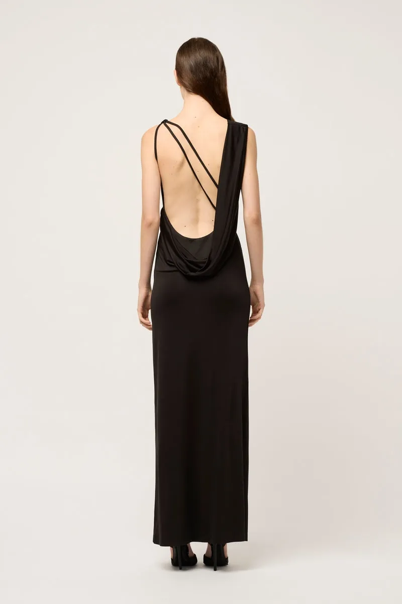 TWISTED WOMANS DRAPED DRESS