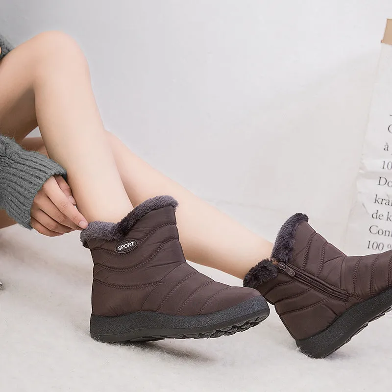 Ultra-Warm Side Zipper Fashion Waterproof Lightweight Snow Boots