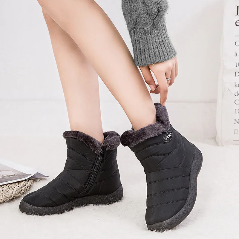 Ultra-Warm Side Zipper Fashion Waterproof Lightweight Snow Boots