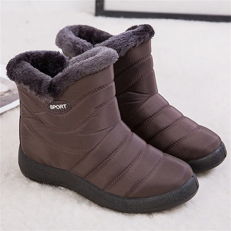 Ultra-Warm Side Zipper Fashion Waterproof Lightweight Snow Boots