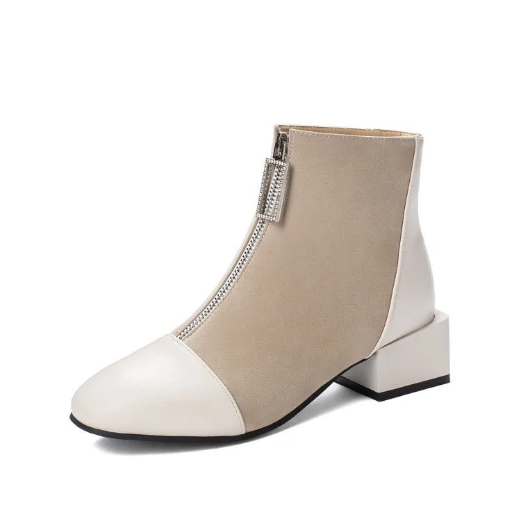 Versatile women's square toe boots