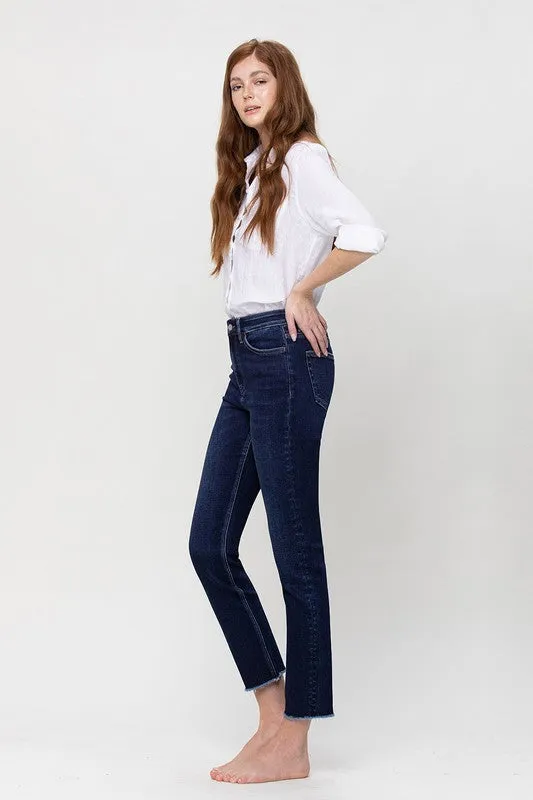 VERVET by Flying Monkey  Super High Rise Stretch Slim Straight Leg Jeans