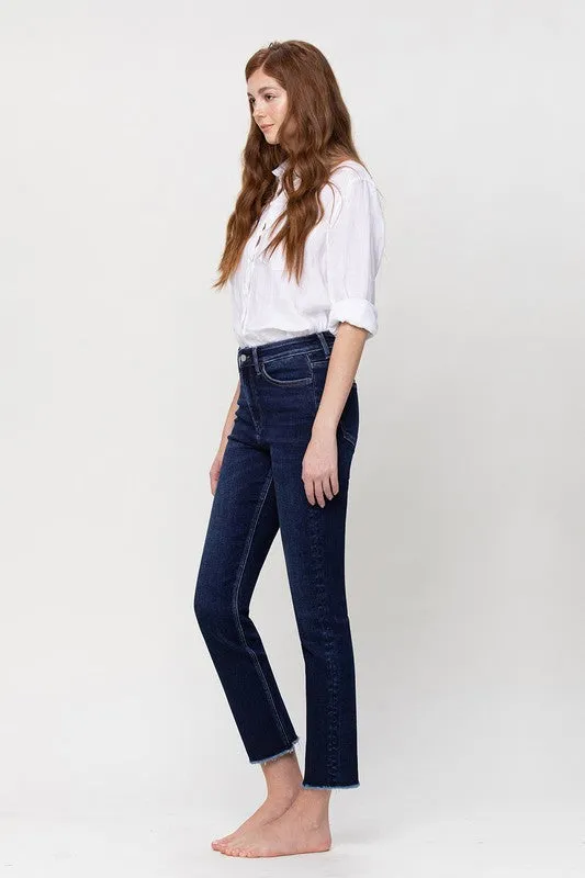 VERVET by Flying Monkey  Super High Rise Stretch Slim Straight Leg Jeans