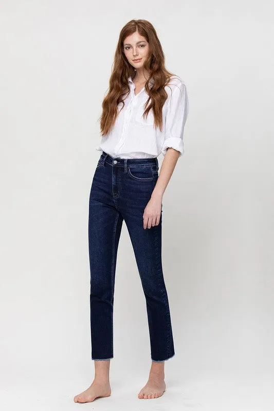 VERVET by Flying Monkey  Super High Rise Stretch Slim Straight Leg Jeans