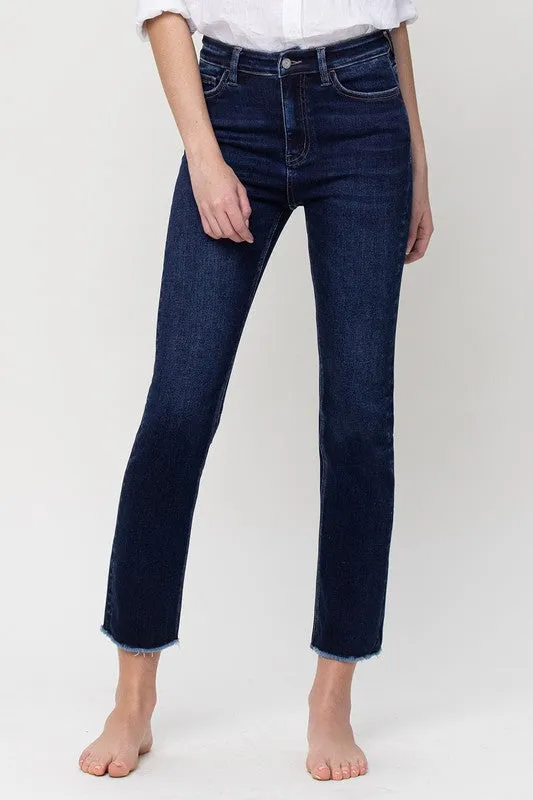 VERVET by Flying Monkey  Super High Rise Stretch Slim Straight Leg Jeans